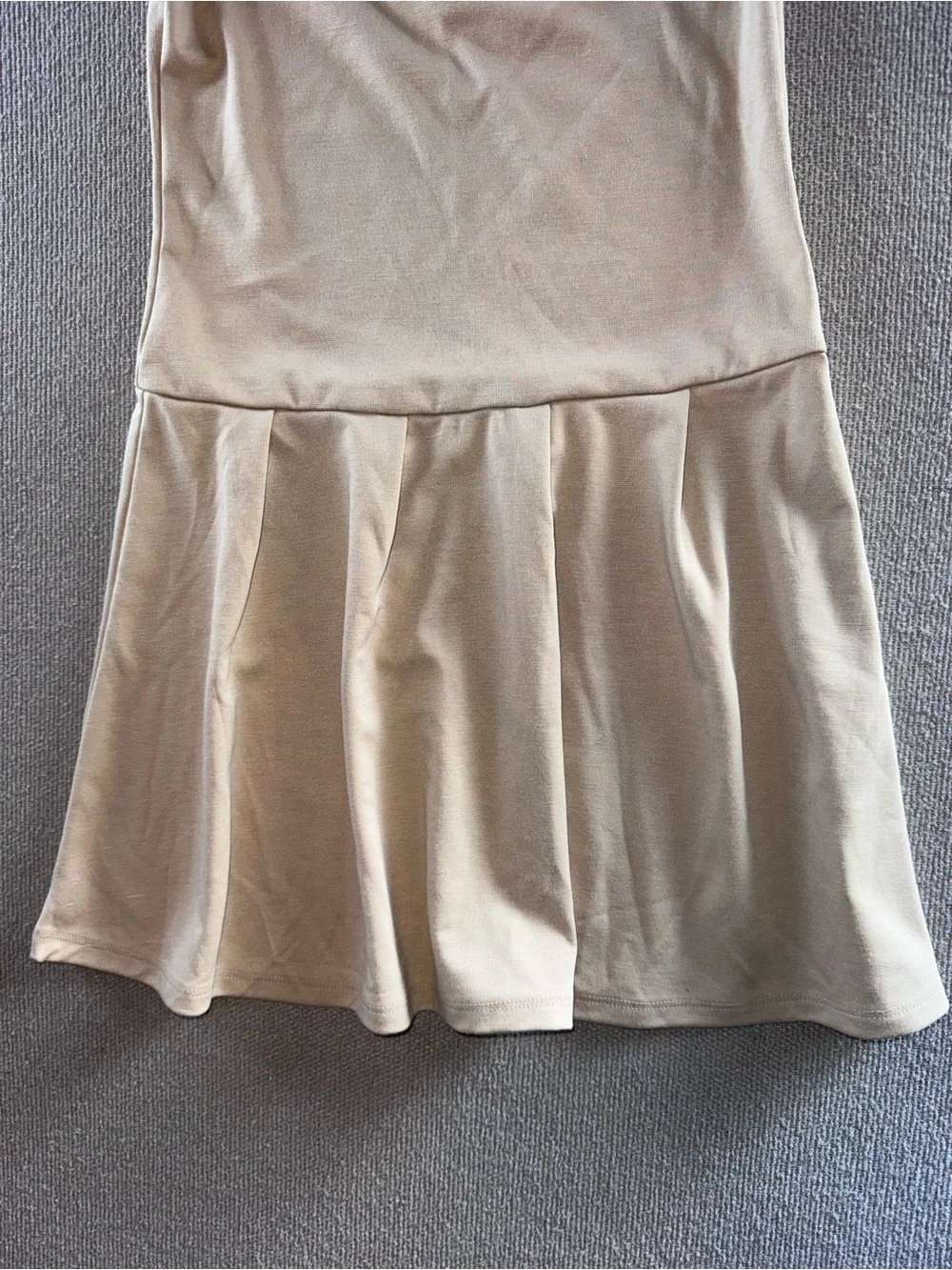 The Childrens Place size L 10/12 girls tan khaki uniform 2 In 1 Dress NWT - Picture 4 of 6